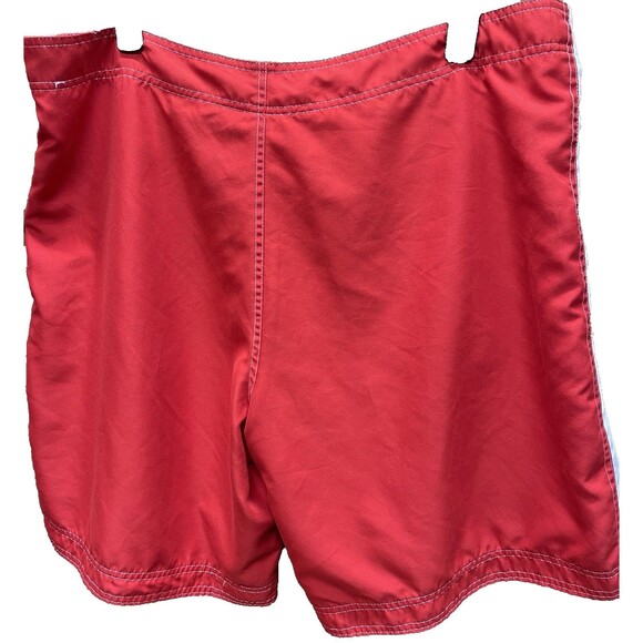 UTAH UTES est 1850 NCAA vintage red & white lined basketball shorts men's Sz 2XL - Picture 5 of 7
